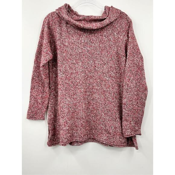 J. Jill Sweater Women's Multicolor‎ Wool Blend Cowl-Neck Knitted Size Medium - Picture 1 of 5